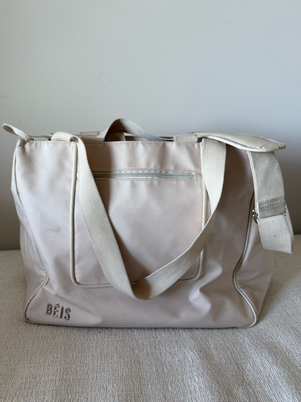 BEIS East to West Cream Travel Duffel Tote